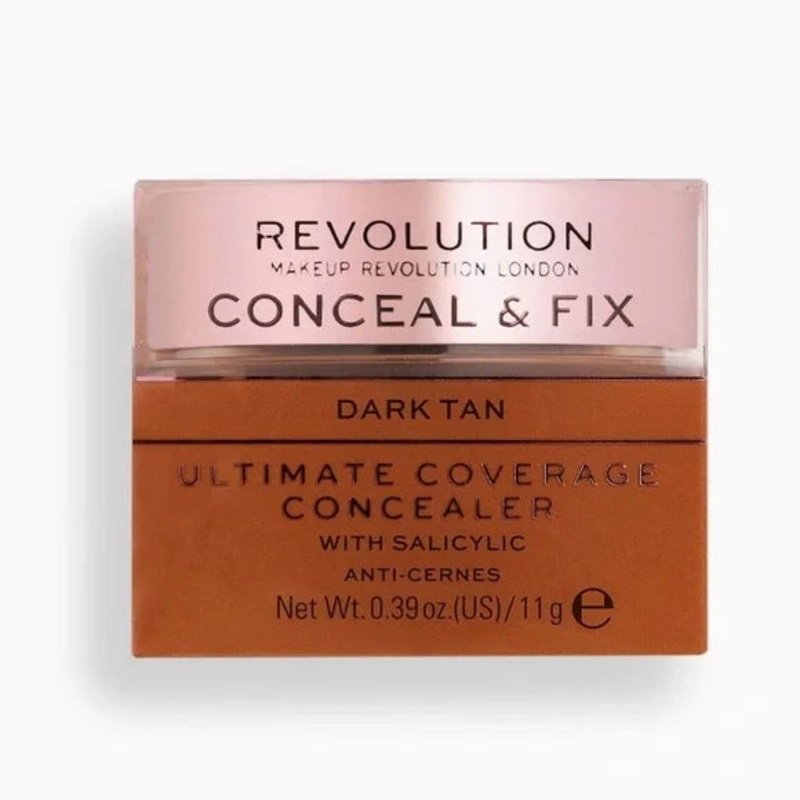 Revolution Conceal & Fix Concealer Deep Dark – Tester
