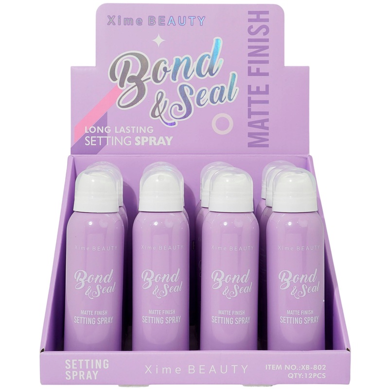 Xime Beauty Bond And Seal Setting Spray Matte Finish – Wholesale Display 12 Units (XB-802)