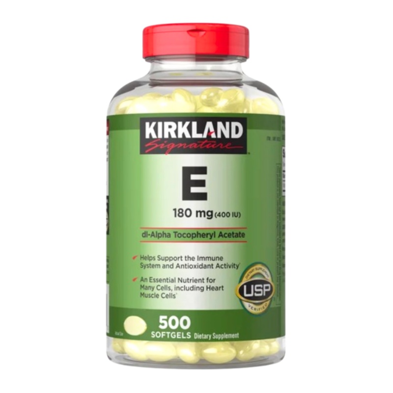 Kirkland Signature Vitamin E 400IU, 500 Softgels 500 Softgels