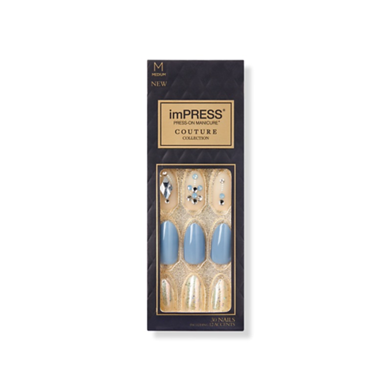 Kiss Impress Couture 30 Medium Nails 86777 Blue Mood