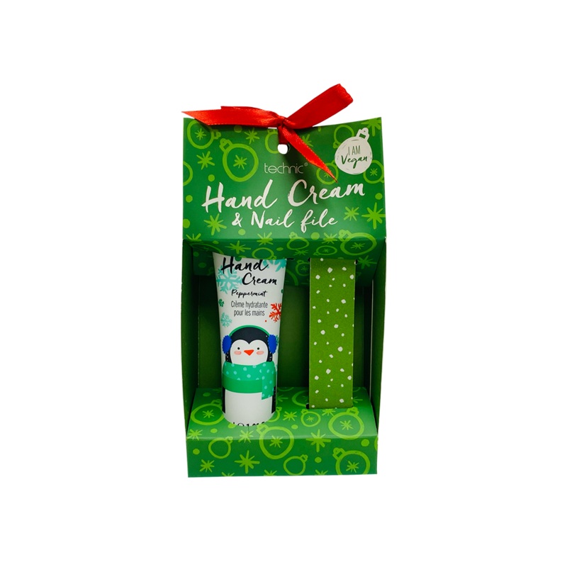 Technic Christmas Hand Cream & Nail File Peppermint