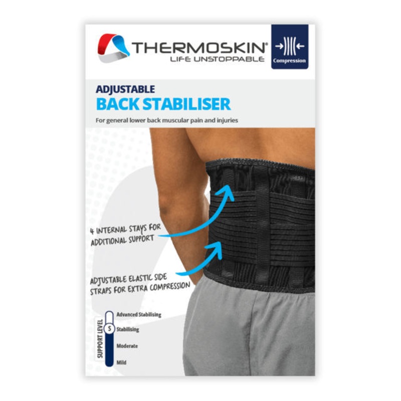 Elastic Back Stabiliser Medium Medium Black