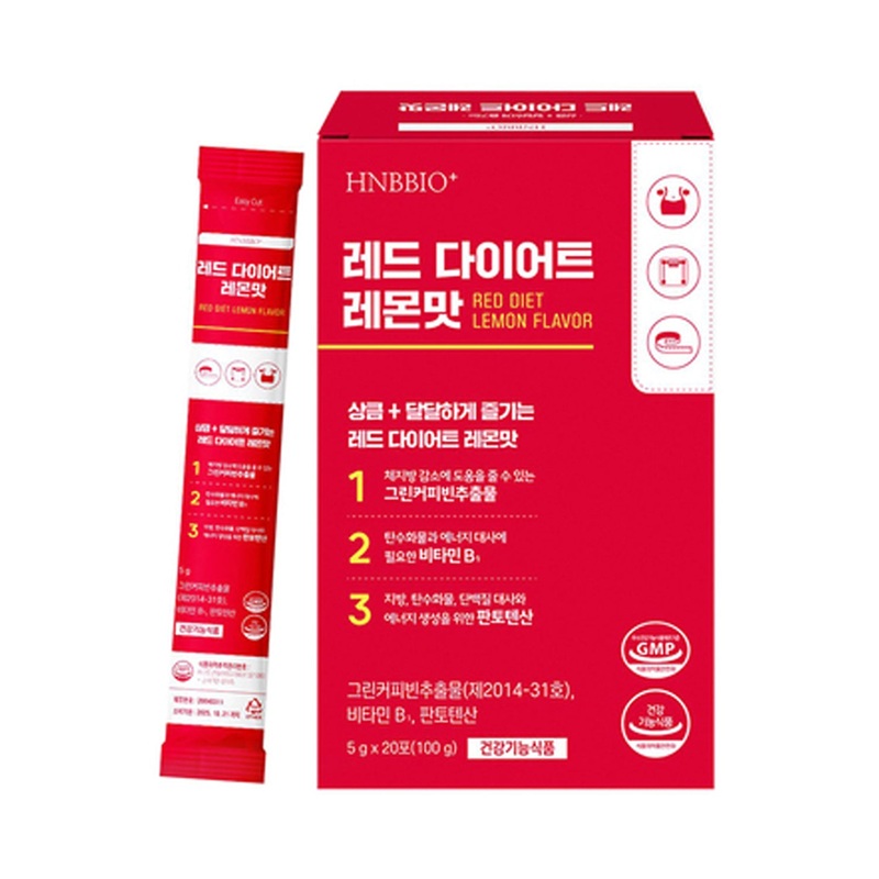 HNBBIO+ Red Diet Lemon Flavor 1 Box 20ea