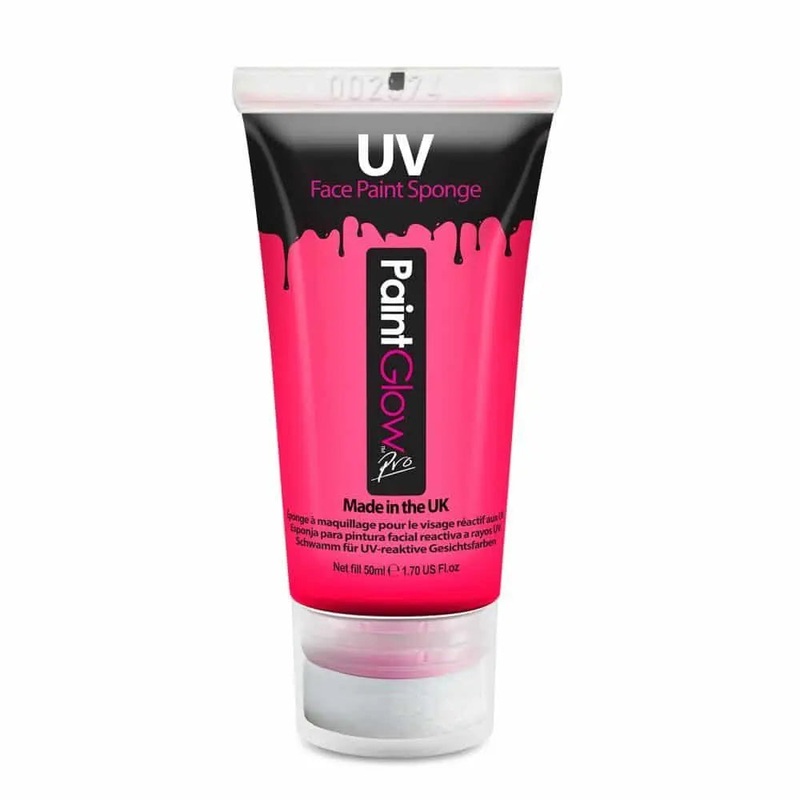 PaintGlow Pro UV Face & Body Sponge 50ml  – Pink