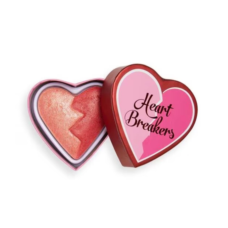 Tester I Heart Revolution Heart Breakers Shimmer Blush Strong