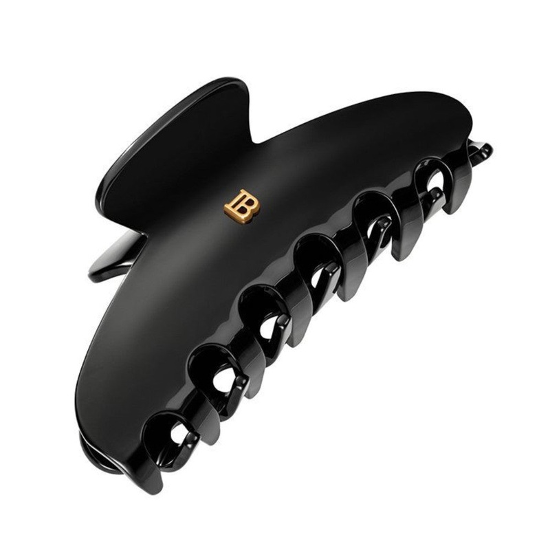 Balmain Hair Pinch Clip Large Black & Ivory