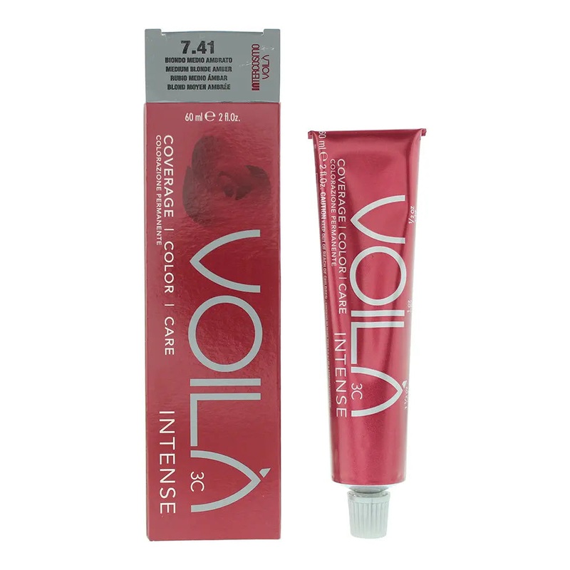 Intercosmo Voil 3C Intense 7.41 Medium Blonde Amber Hair Colour 60ml