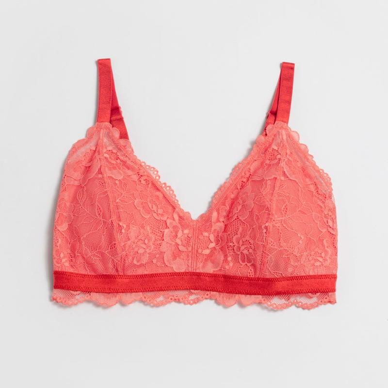 Lace Bralette Pink Medium (12-14)