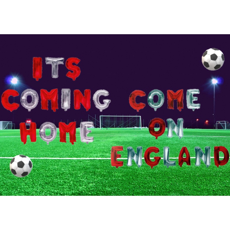 World Cup 2026 LARGE England Football Party Inflatable Balloon Set  16 Inch – 40cm!! “ITS COMING HOME”