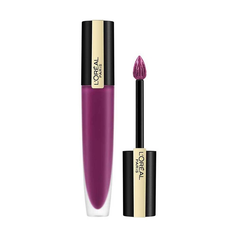 L’Oreal Paris Rouge Signature Matte Metallic Liquid Lipstick 104 I Rebel