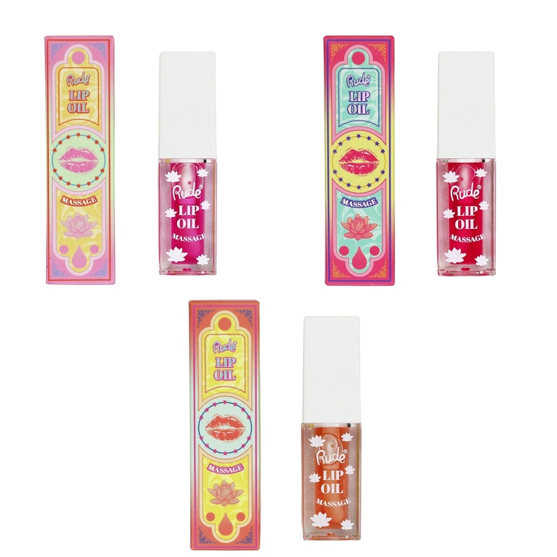 Rude Cosmetics Lip Oil Massage Assorted – Wholesale 12 Units (RC-38142-44)